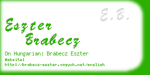 eszter brabecz business card